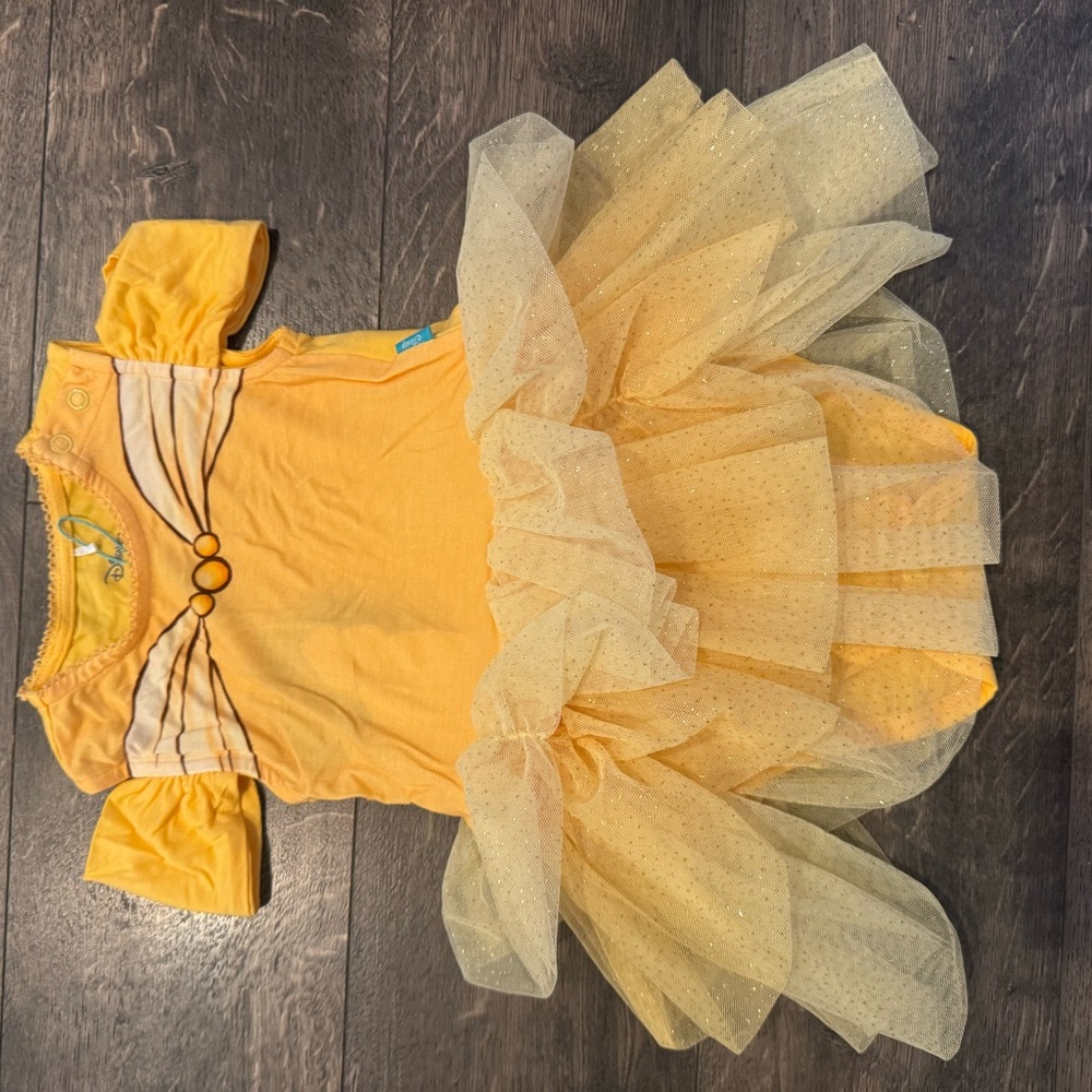Posh Peanut Disney Belle Tulle One Piece Dress